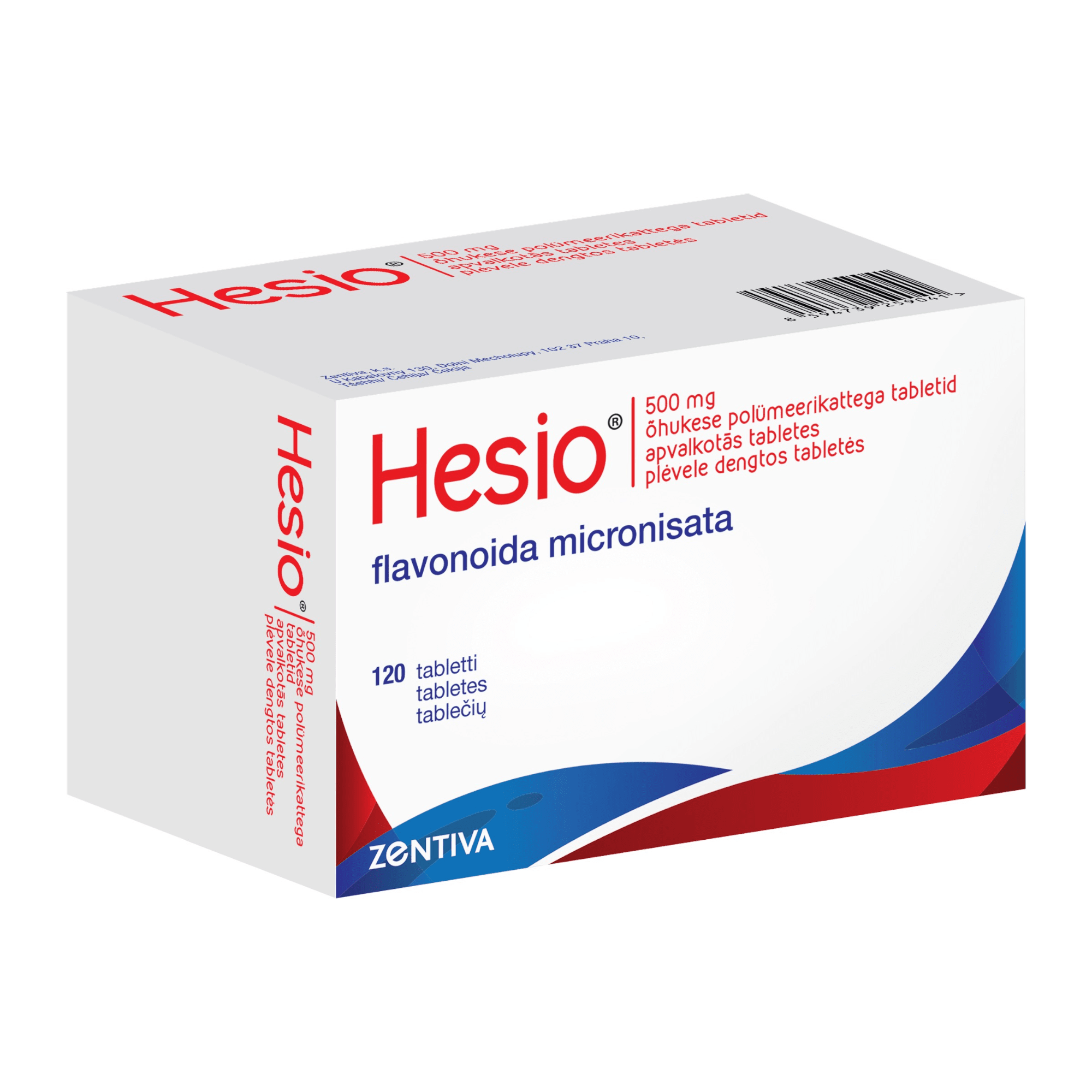 Hesio 450 mg/50 mg plėvele dengtos tabletės N120