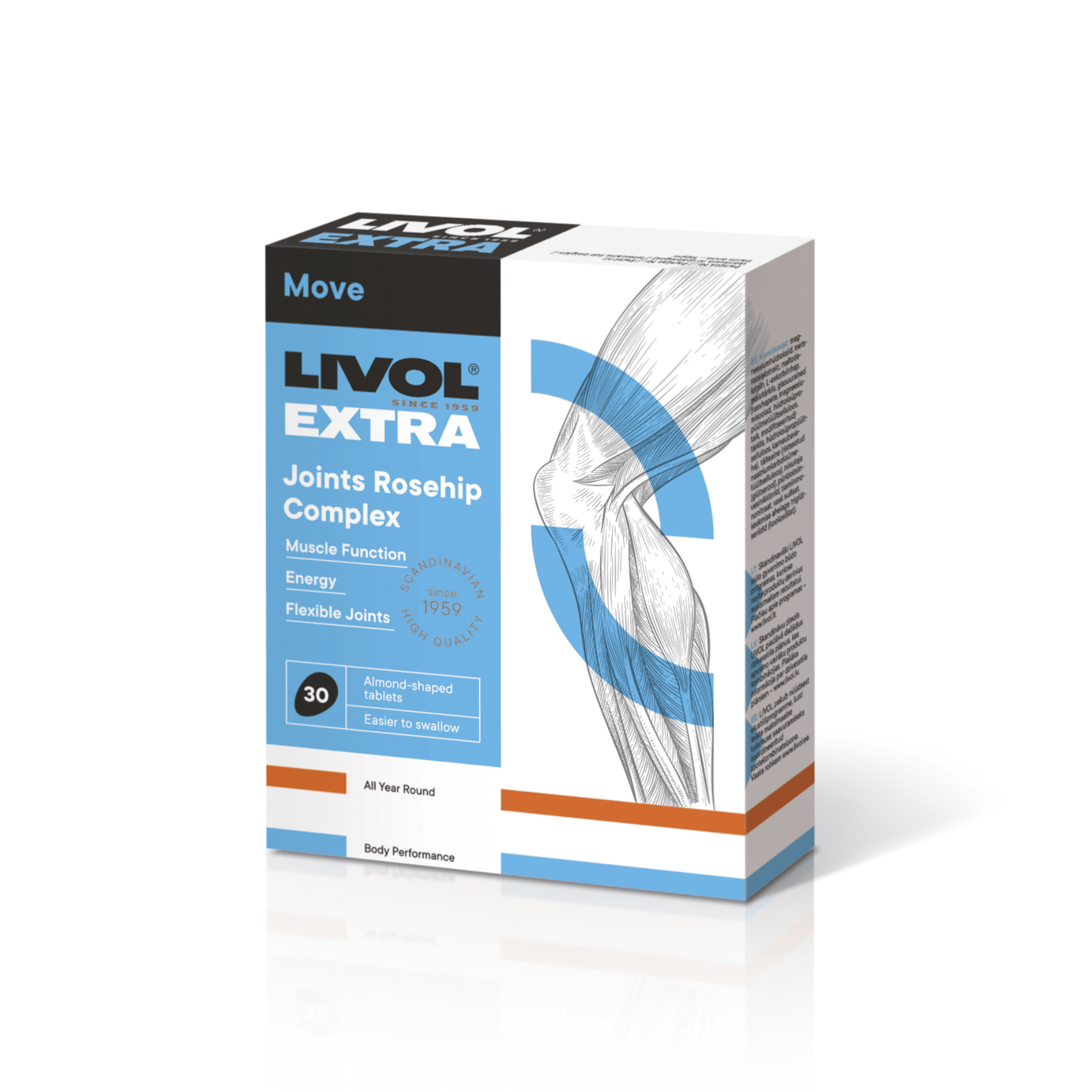 LIVOL EXTRA tabletės ROSEHIP COMPLEX N30