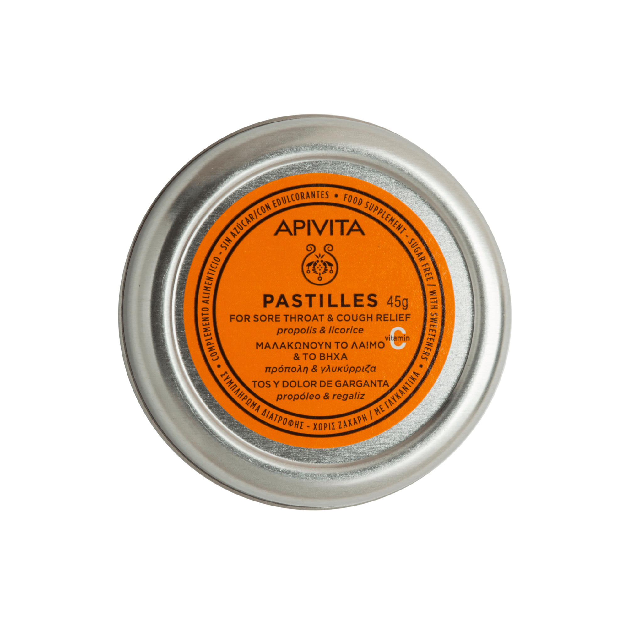 APIVITA pastilės su vitaminu C, propoliu, anyžiumi ir saldymedžiu 45 g APIVITA pastilės su vitaminu C, propoliu, anyžiumi ir saldymedžiu 45 g