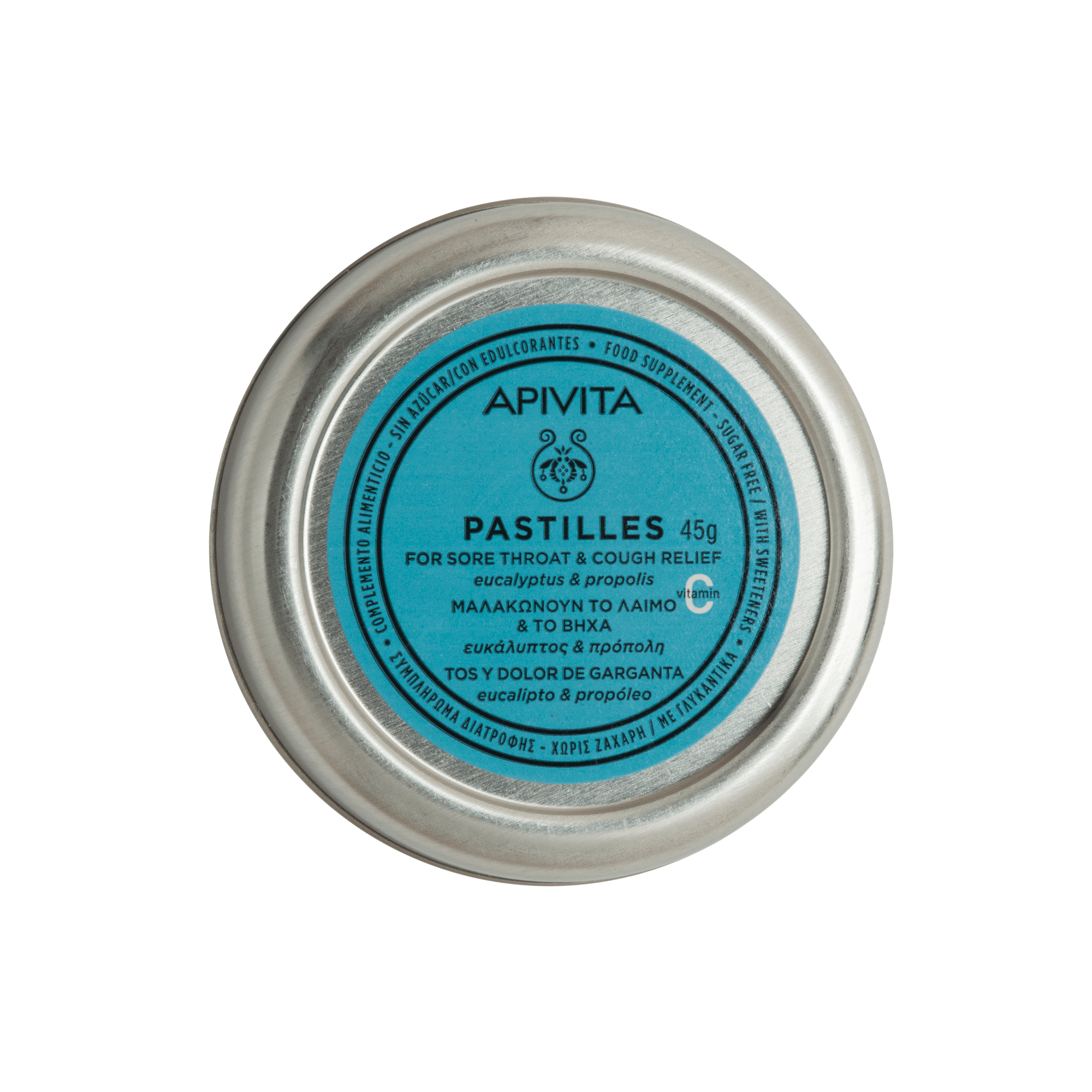 APIVITA pastilės su vitaminu C, propoliu, mentoliu ir eukaliptais 45 g APIVITA pastilės su vitaminu C, propoliu, mentoliu ir eukaliptais 45 g