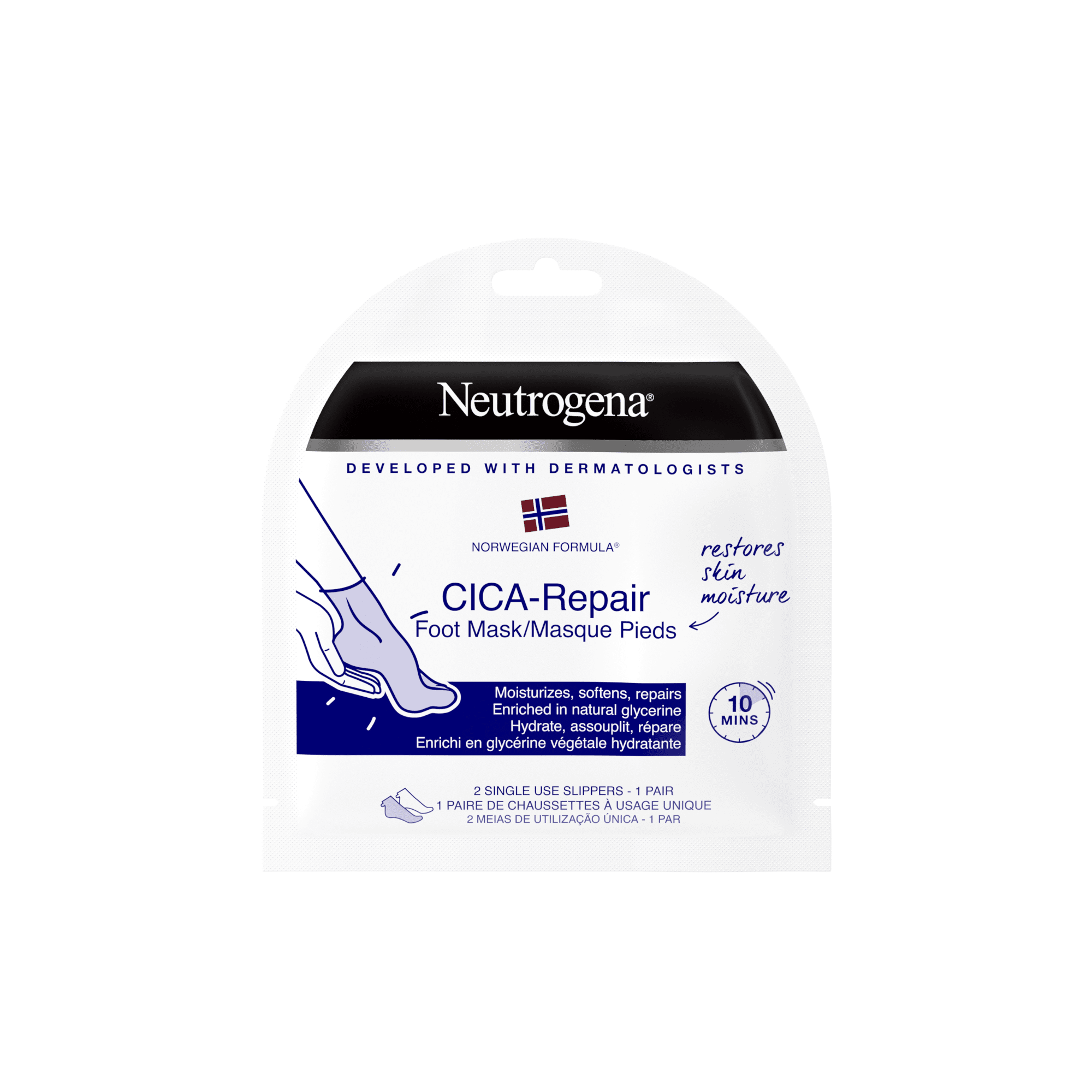 NEUTROGENA intensyvaus poveikio CICA pėdų kaukė 30 g NEUTROGENA intensyvaus poveikio CICA pėdų kaukė 30 g
