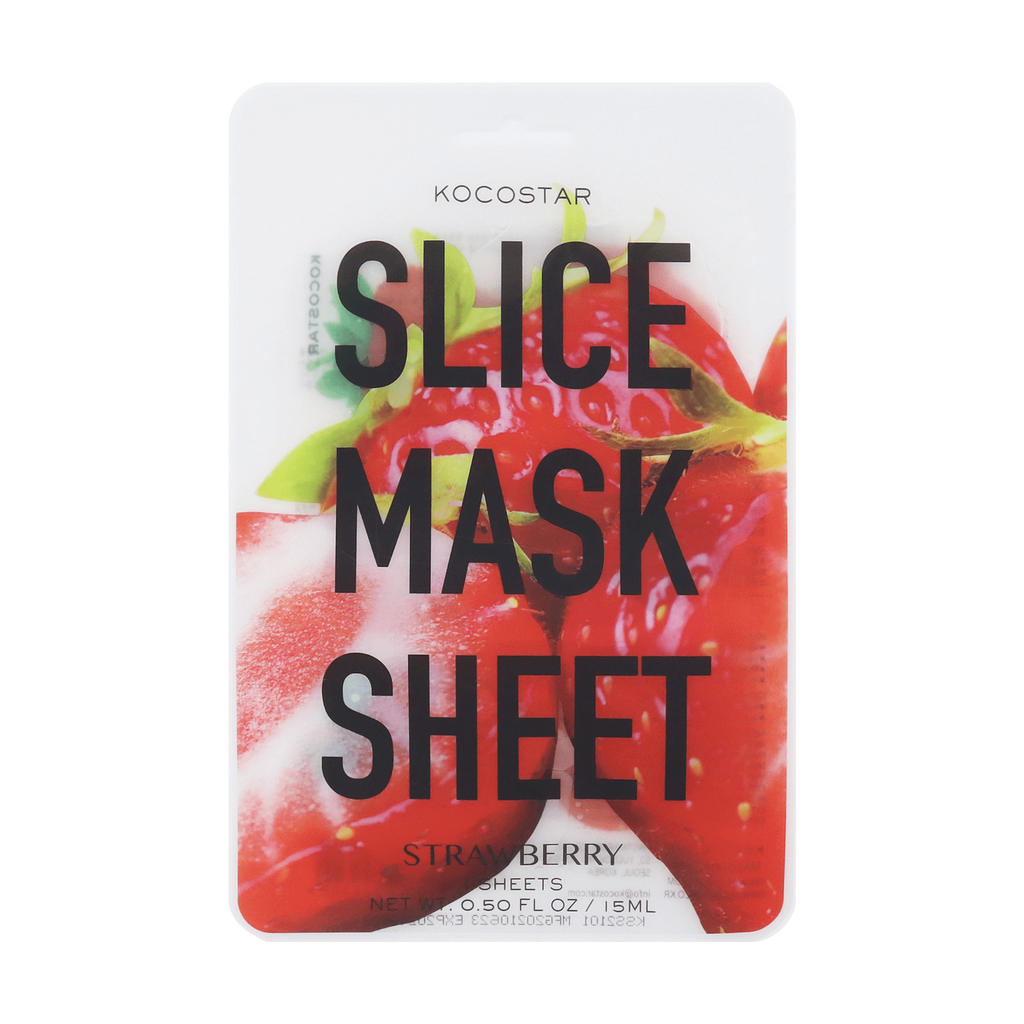 KOCOSTAR skaistinamoji veido kaukė SLICE STRAWBERRY 15 ml