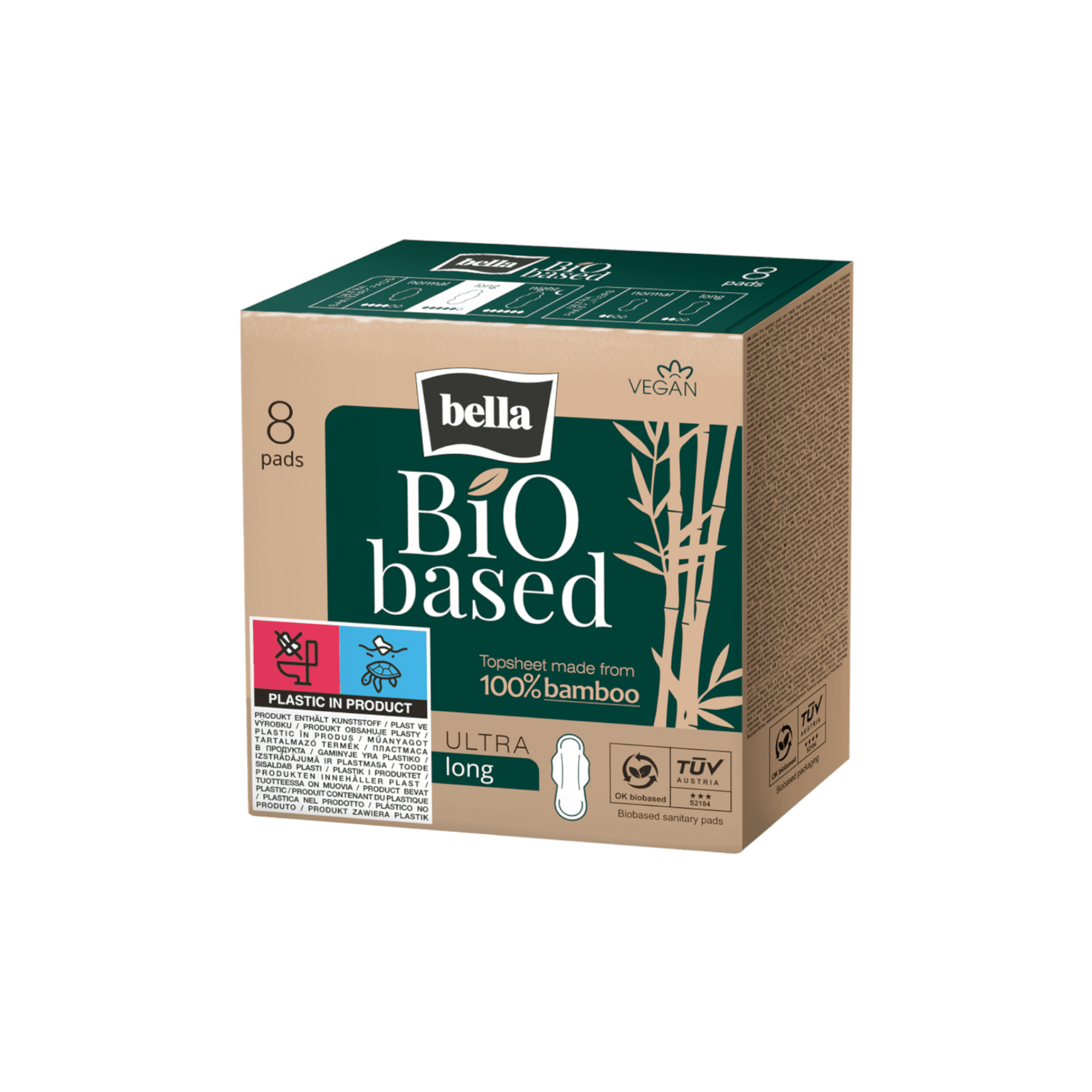 BELLA higieniniai paketai Bio Based Long N8 BELLA higieniniai paketai Bio Based Long N8