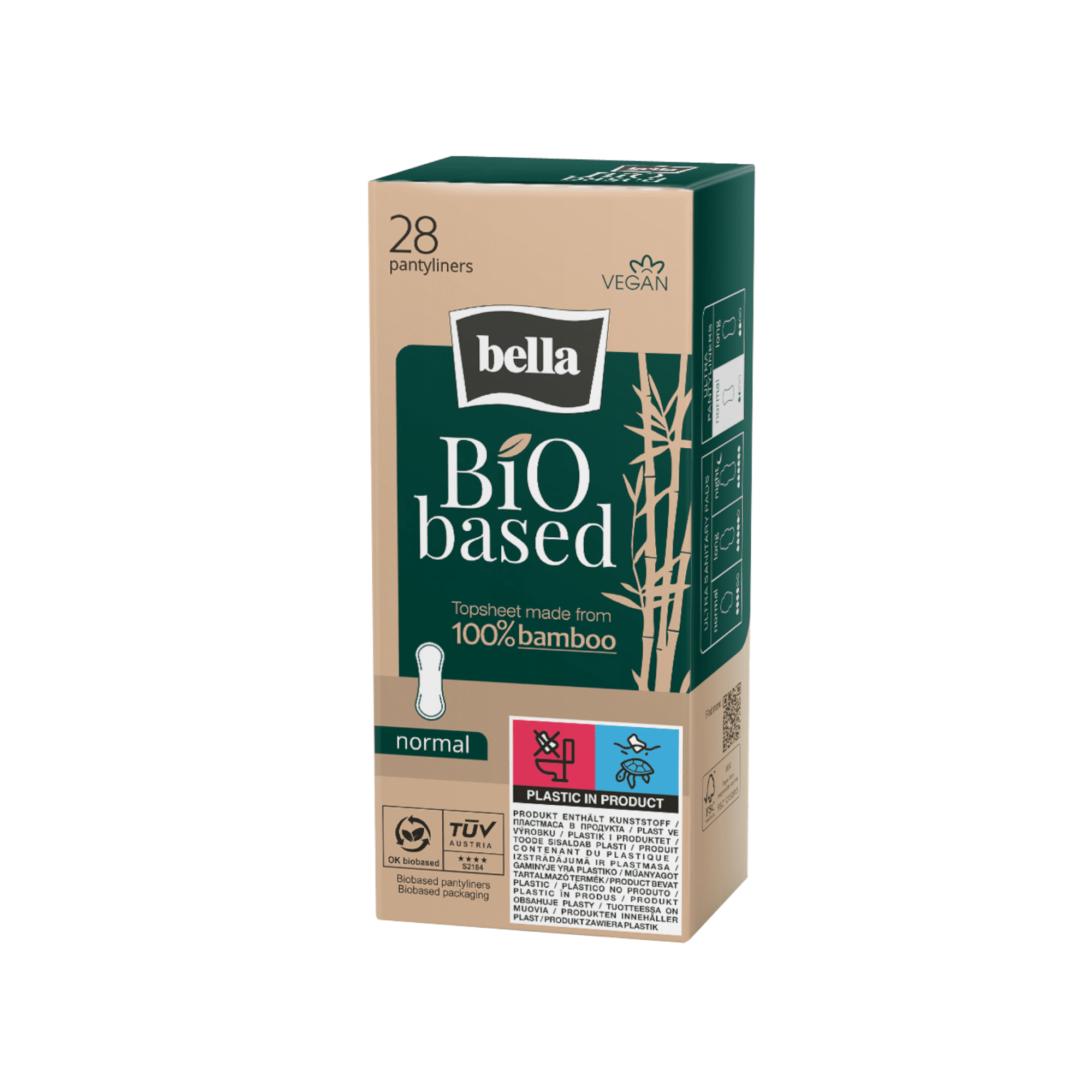 BELLA įklotai Bio Based Normal N28 BELLA įklotai Bio Based Normal N28