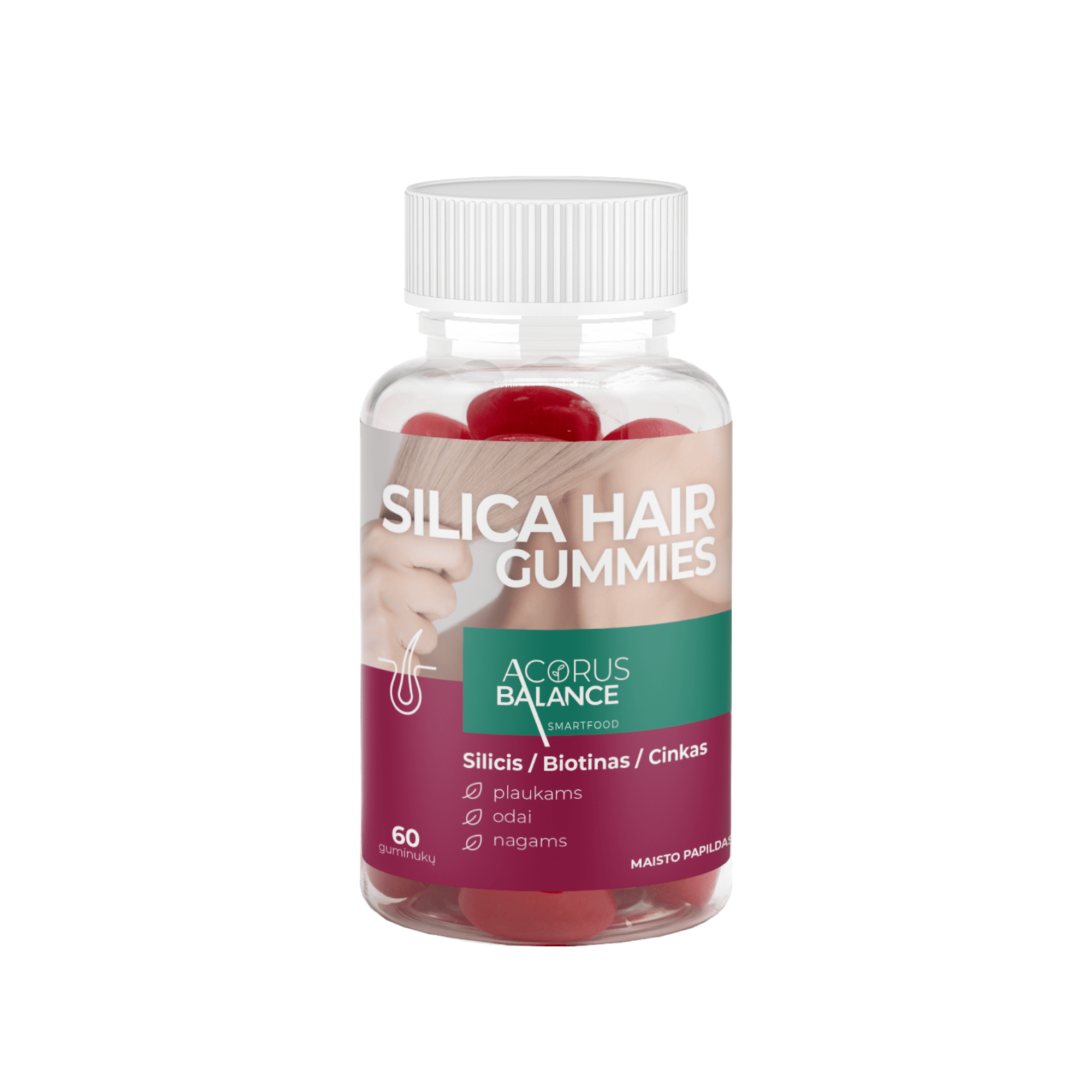 ACORUS BALANCE guminukai SILICA HAIR GUMMIES N60 ACORUS BALANCE guminukai SILICA HAIR GUMMIES N60
