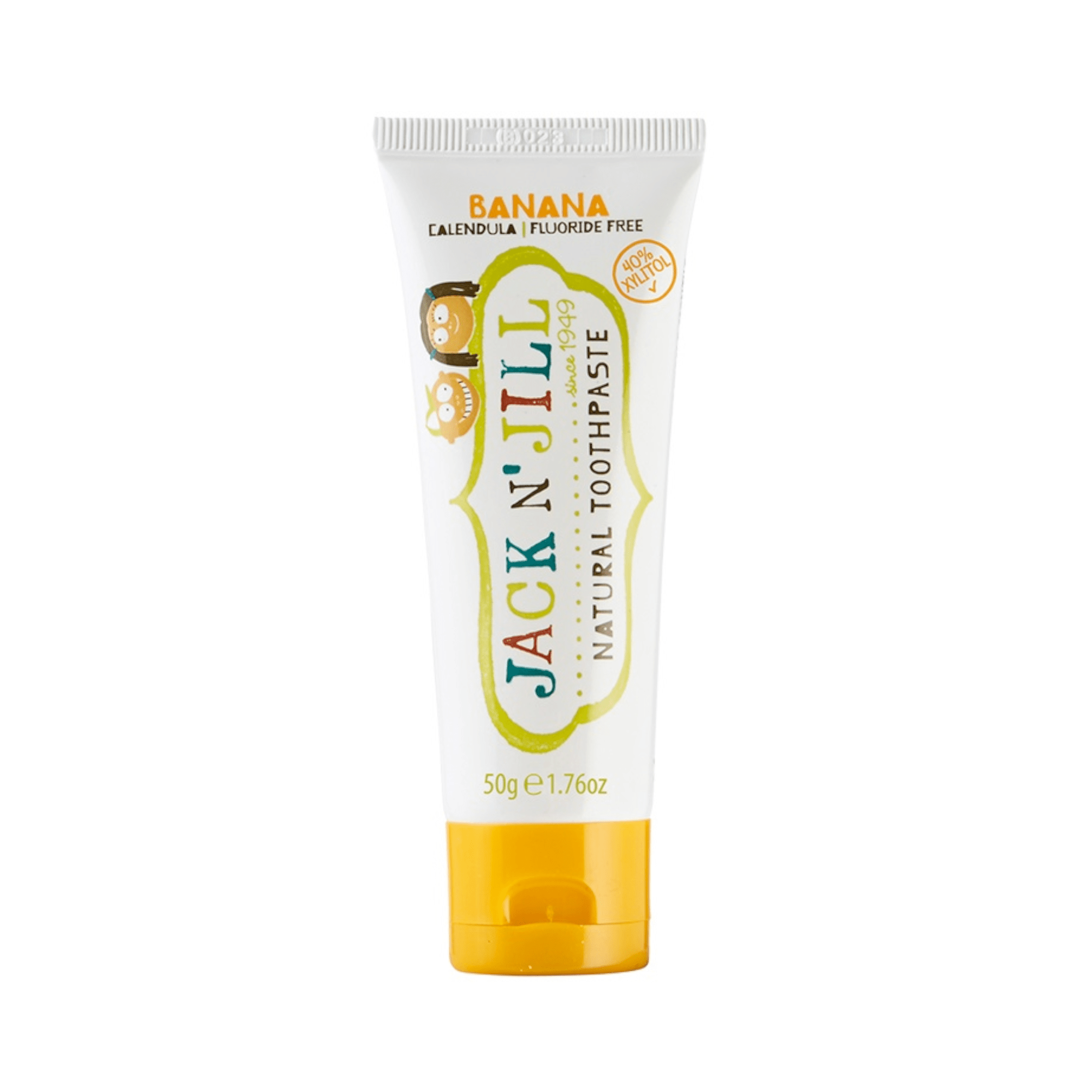 JACK N'JILL natūrali dantų pasta vaikams, bananų skonio 50 g JACK N'JILL natūrali dantų pasta vaikams, bananų skonio 50 g