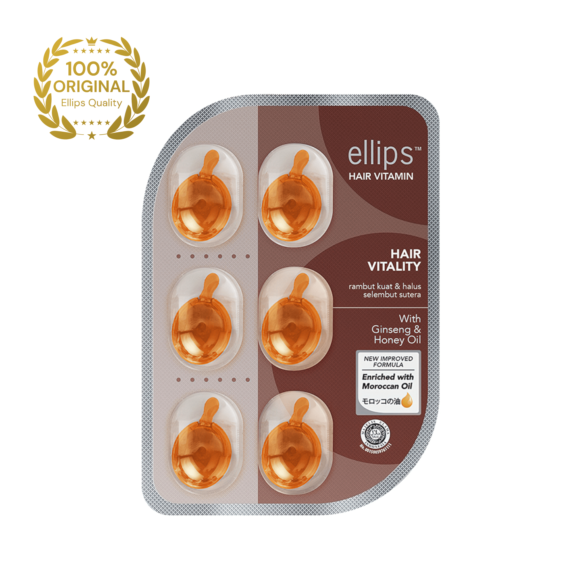 ELLIPS tepami vitaminai intensyviam maitinimui HAIR VITALITY N6