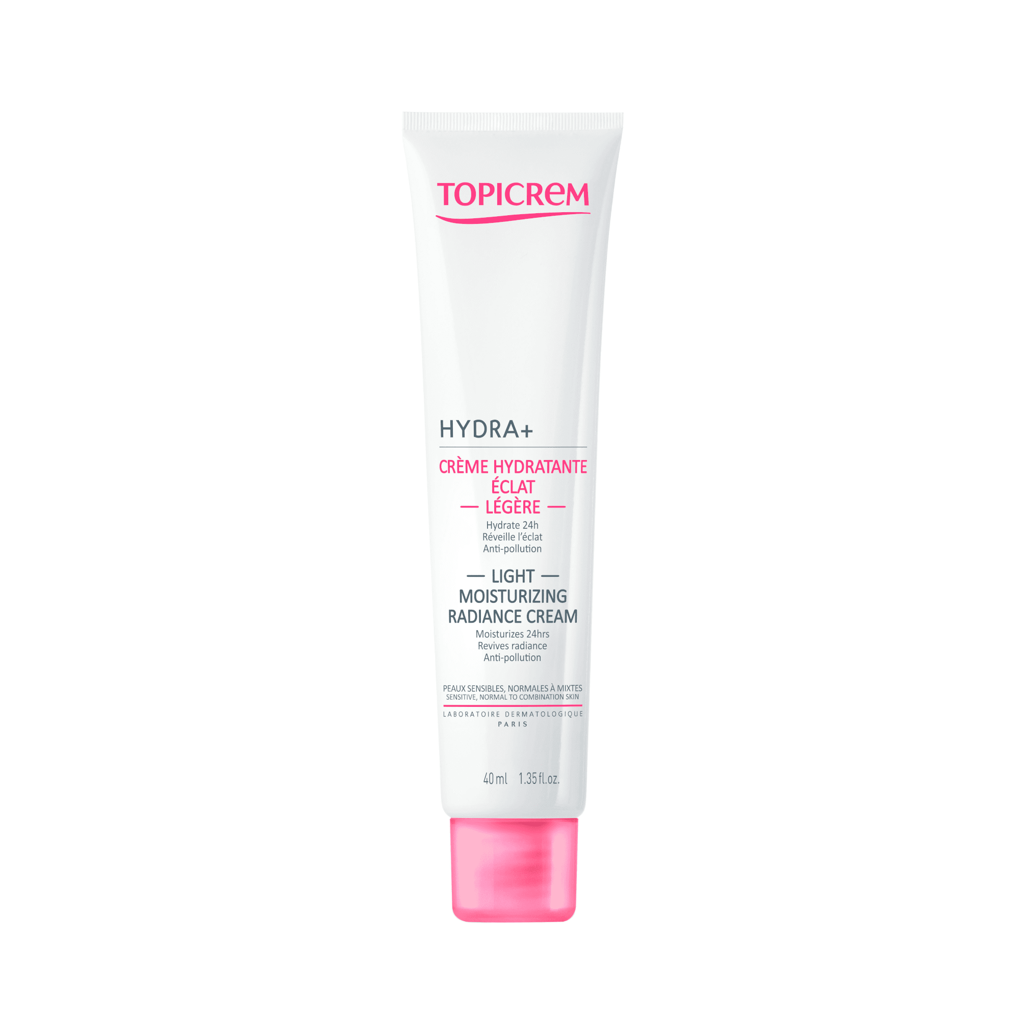 TOPICREM drėkinamasis, skaistinamasis kremas HYDRA+ Light 40 ml