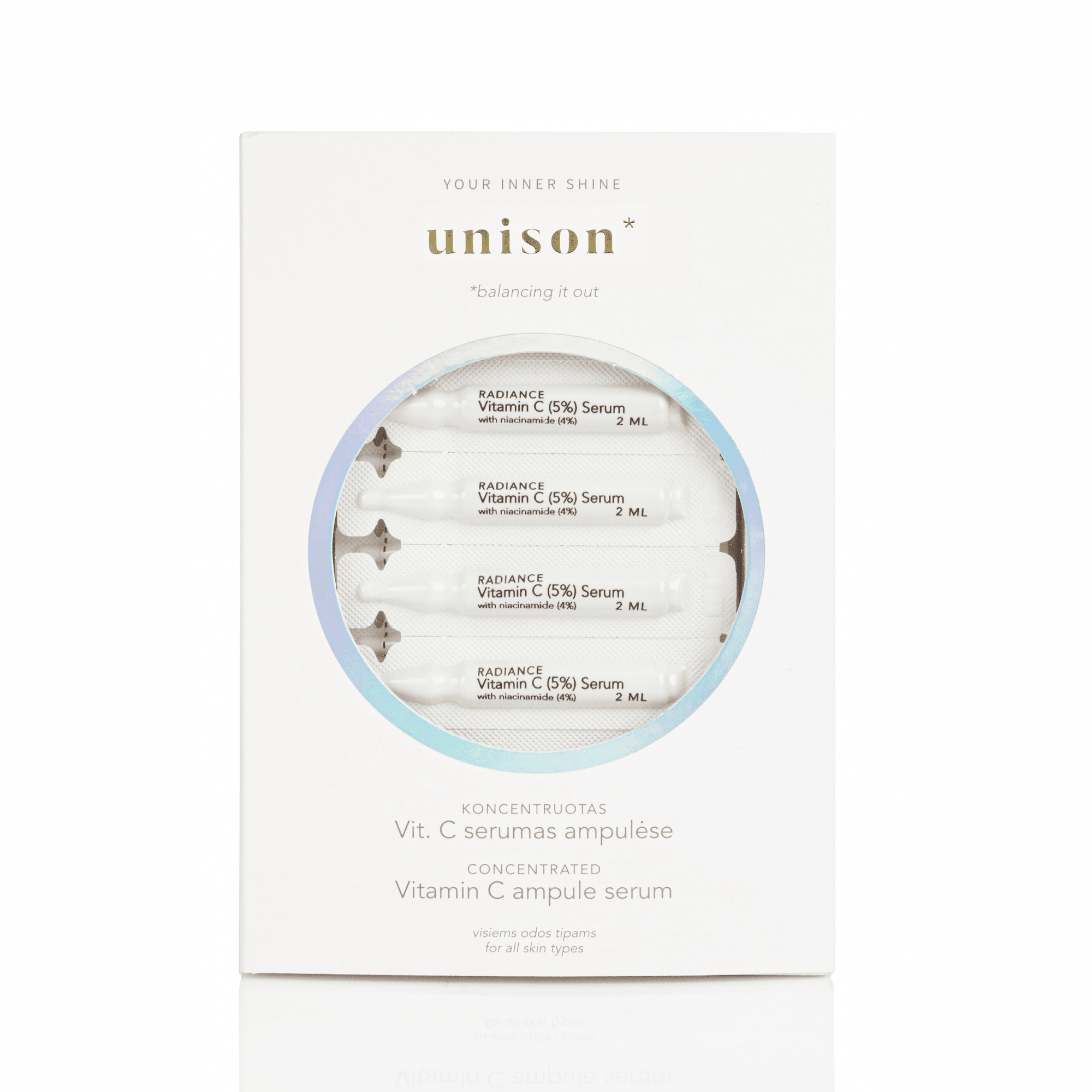 MANILLA koncentruotas Vit. C serumas ampulėse UNISON 2 ml, N14 MANILLA koncentruotas Vit. C serumas ampulėse UNISON 2 ml, N14