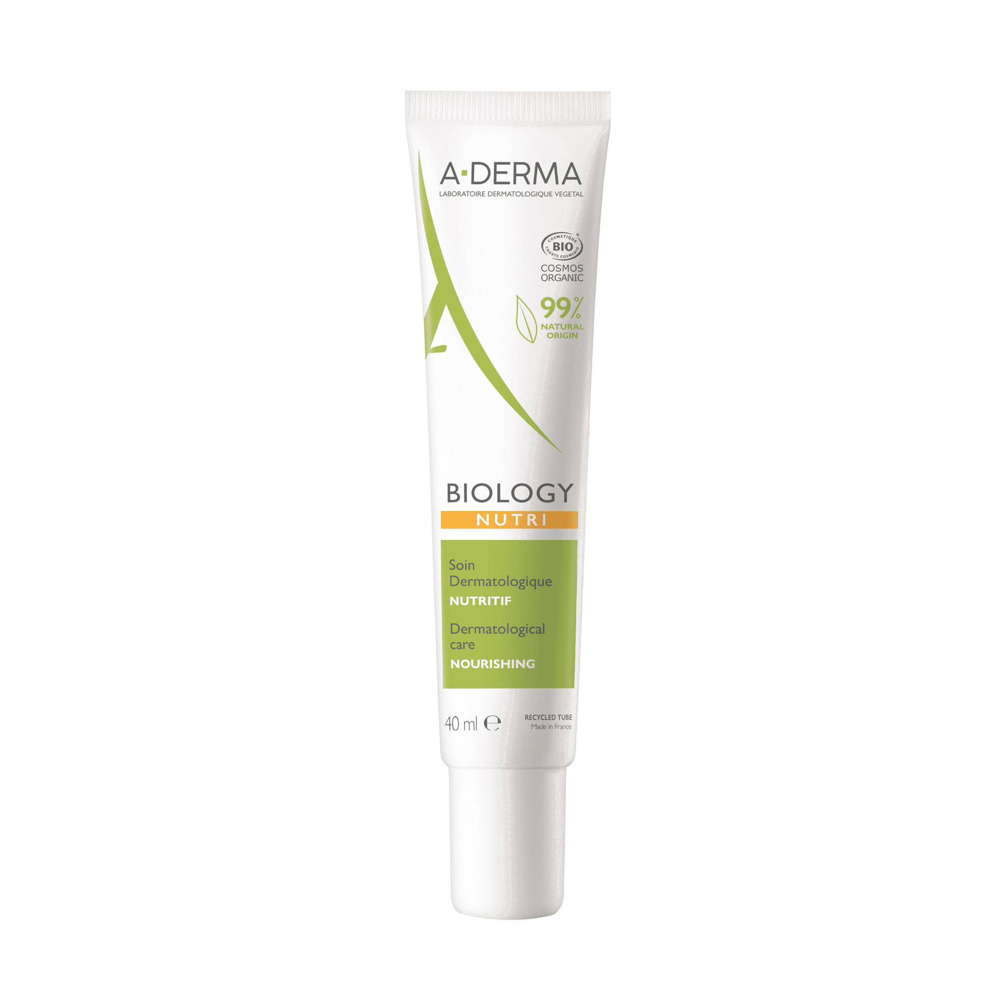 A-DERMA dermatologinis ekologiškas maitinamasis kremas BIOLOGY NUTRI 40 ml