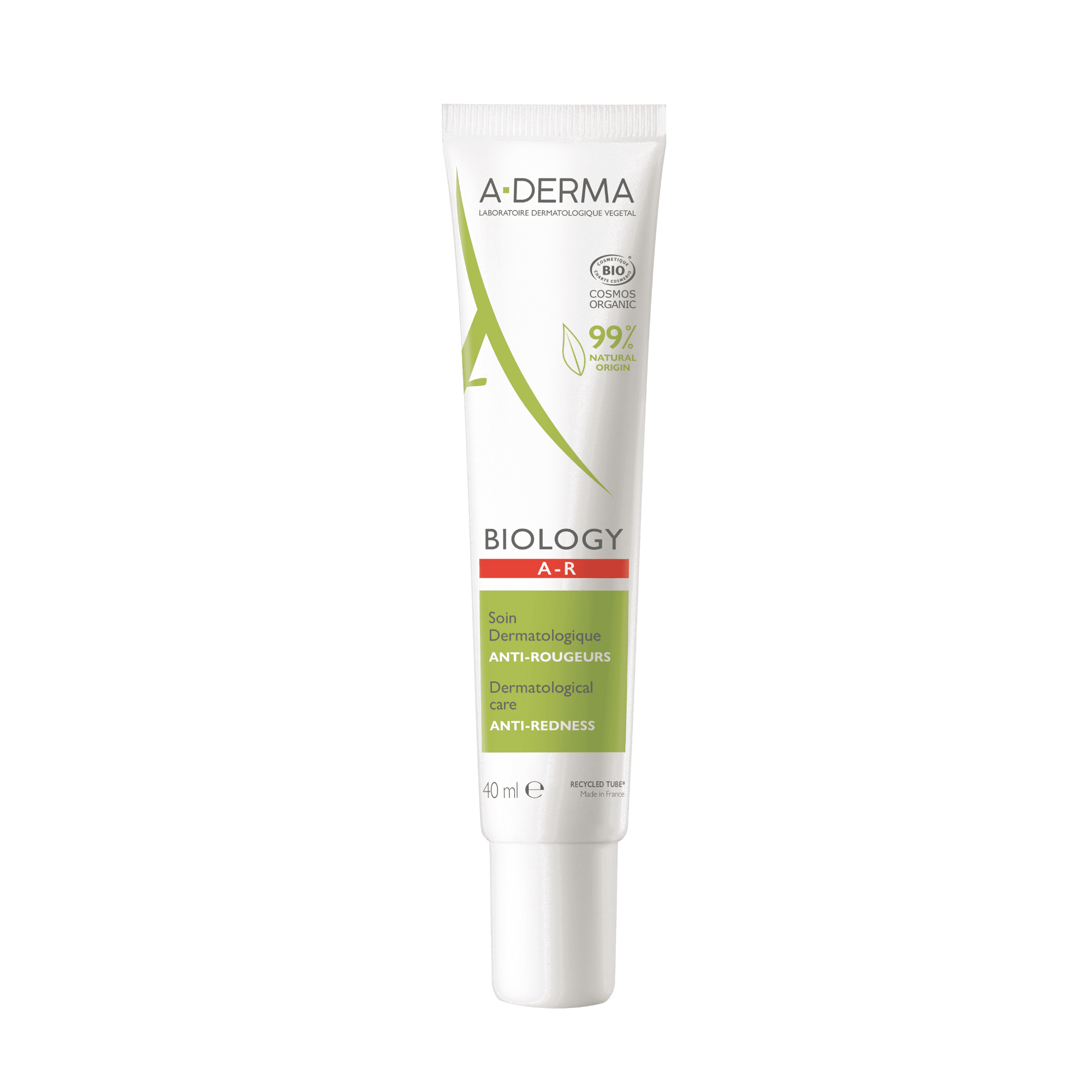 A-DERMA dermatologinis ekologiškas kremas raustančiai odai BIOLOGY A-R 40 ml