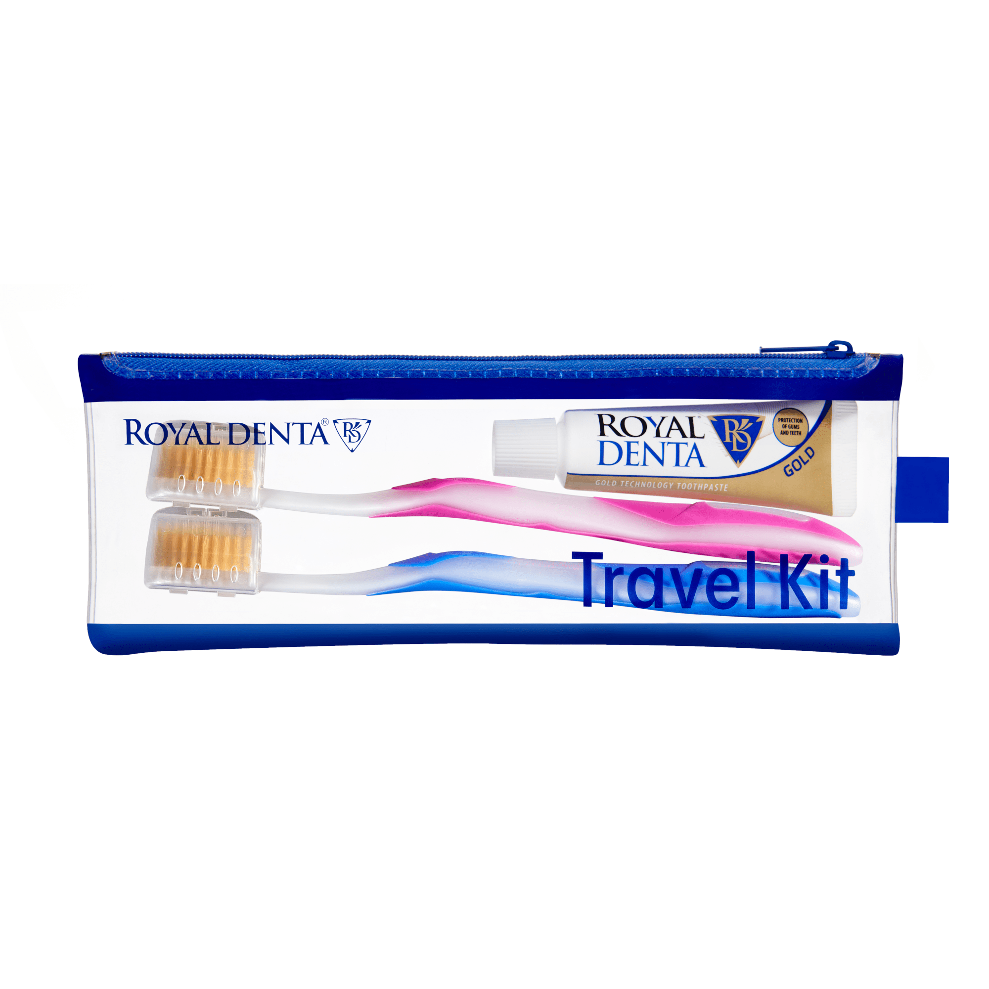 ROYAL DENTA rinkinys dantenų stiprinimui TRAVEL KIT GOLD 20 g