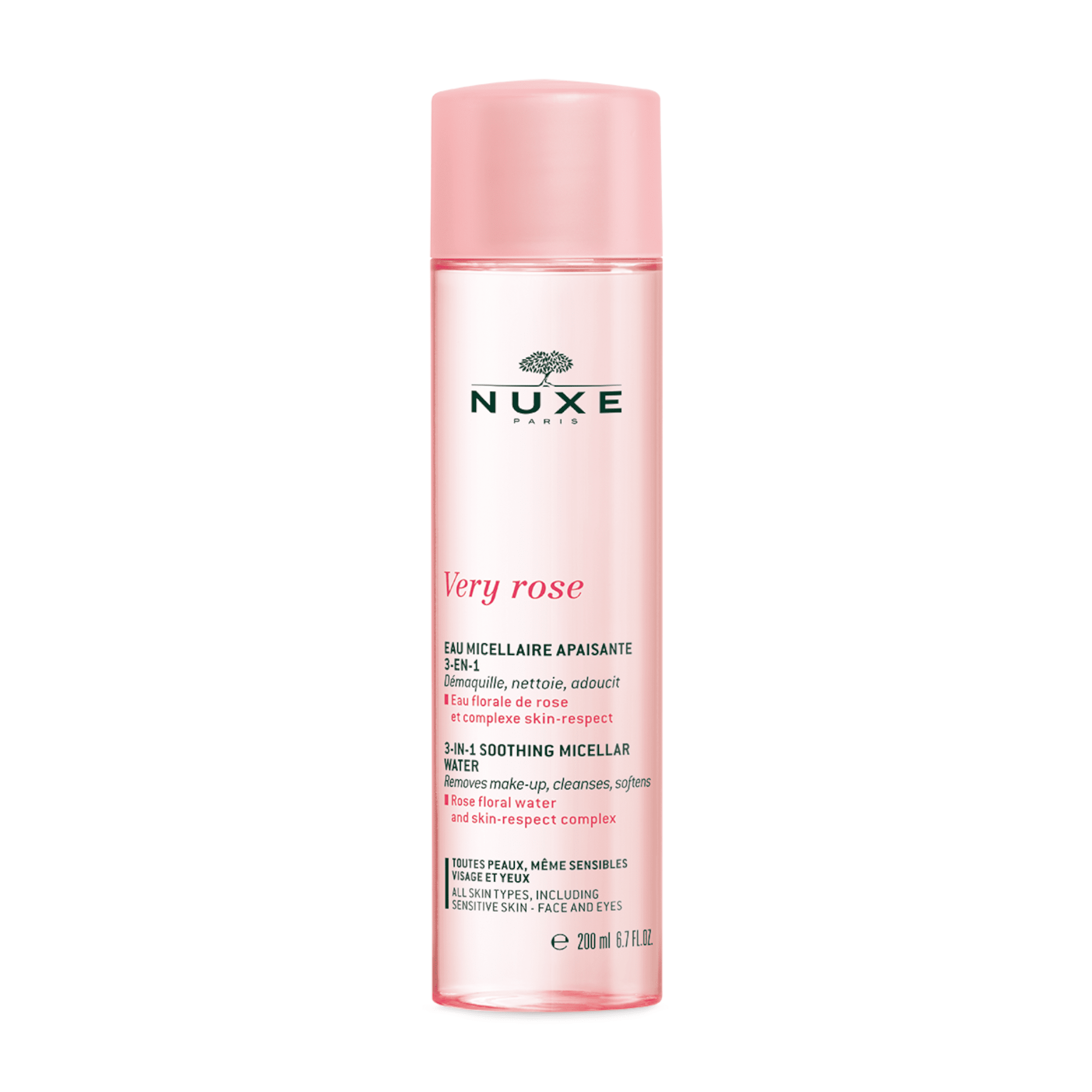 NUXE 3-in-1 raminamasis micelinis vanduo VERY ROSE 200 ml