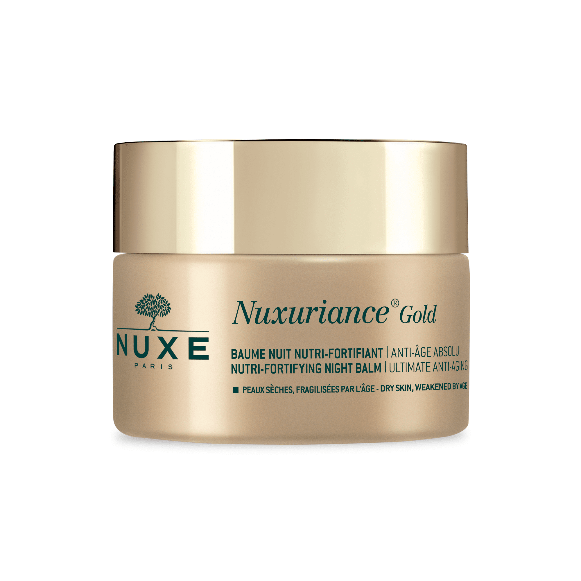 NUXE maitinamasis-stiprinamasis maksimaliai nuo senėjimo saugantis naktinis balzamas NUXURIANCE GOLD 50 ml