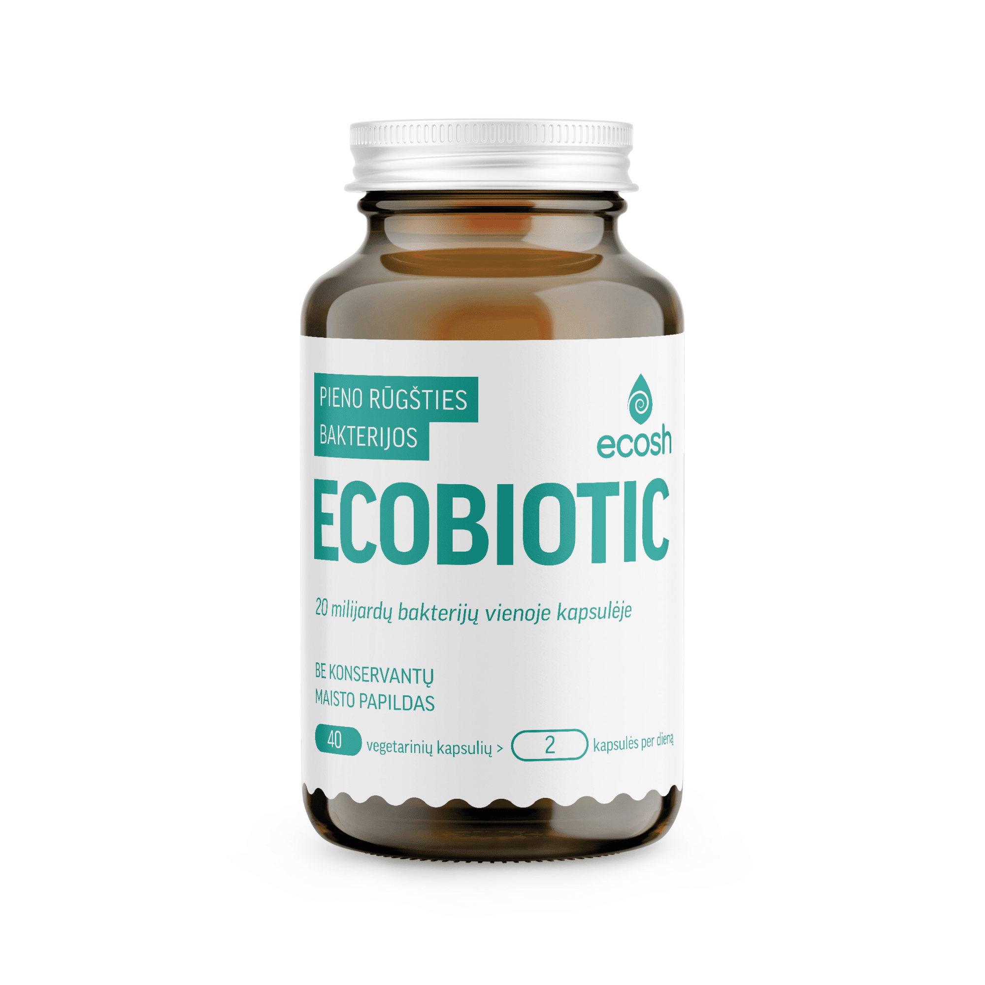 ECOSH pieno rūgšties bakterijų kapsulės ECOBIOTIC N40
