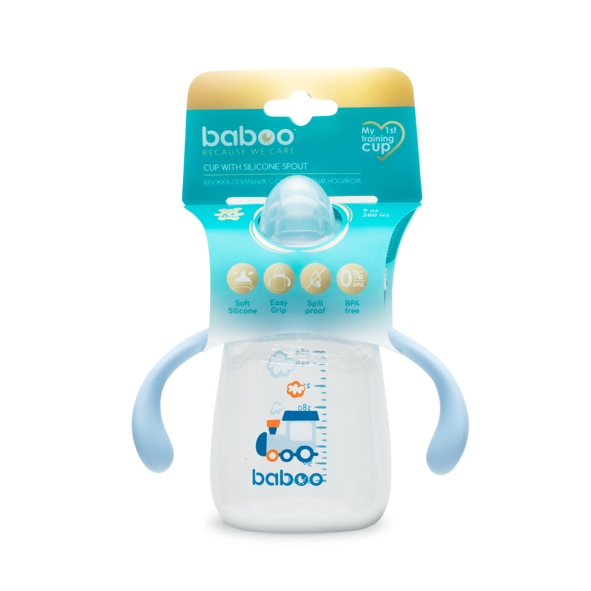 Baboo gertuvė su silikoniniu snapeliu Transport, 6+ mėn 260 ml Baboo gertuvė su silikoniniu snapeliu Transport, 6+ mėn 260 ml