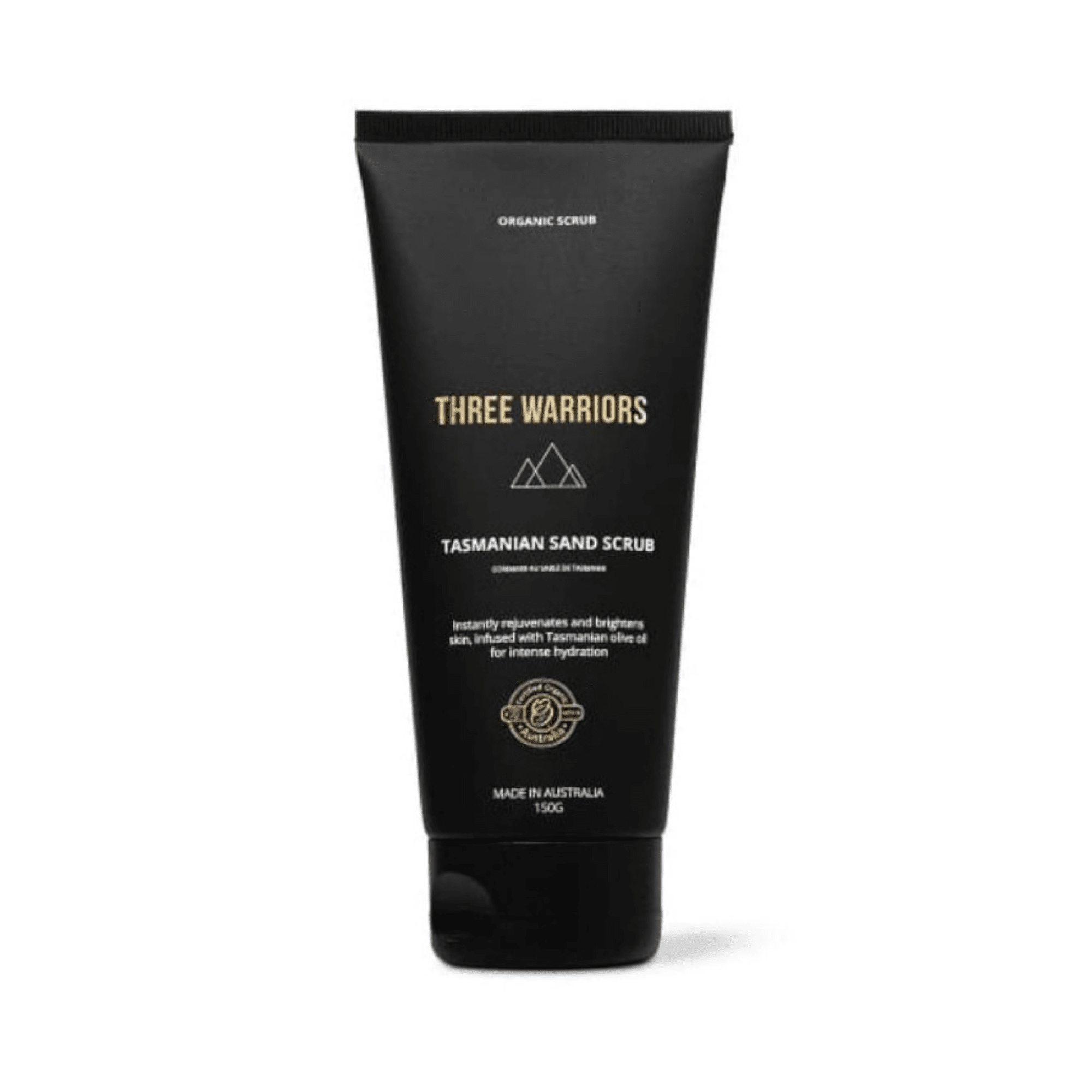 Three Warriors Tasmanijos smėlio kūno šveitiklis ,Tasmanian Sand Scrub 150 ml