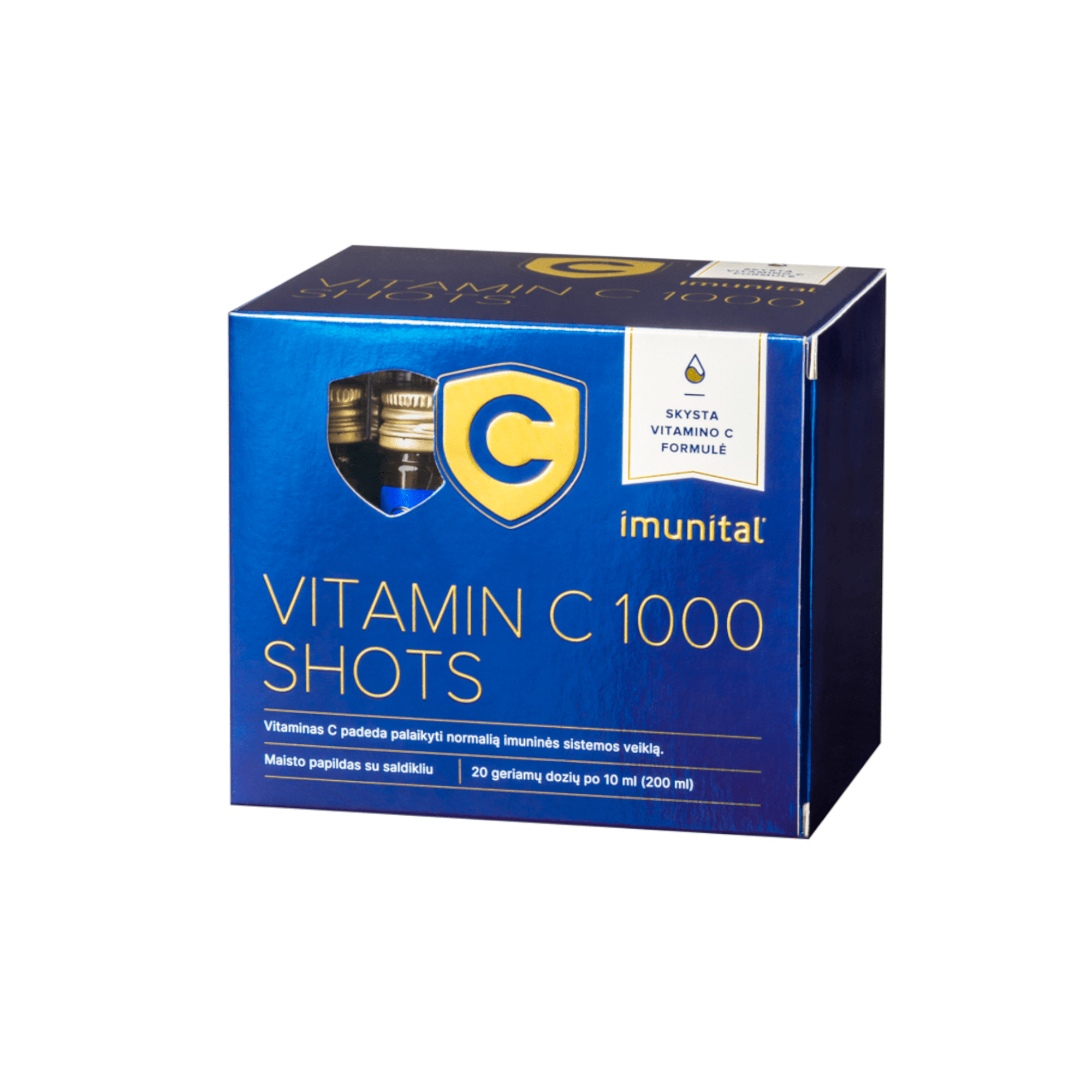 IMUNITAL Vitamin C 1000 SHOTS geriamosios dozės N20