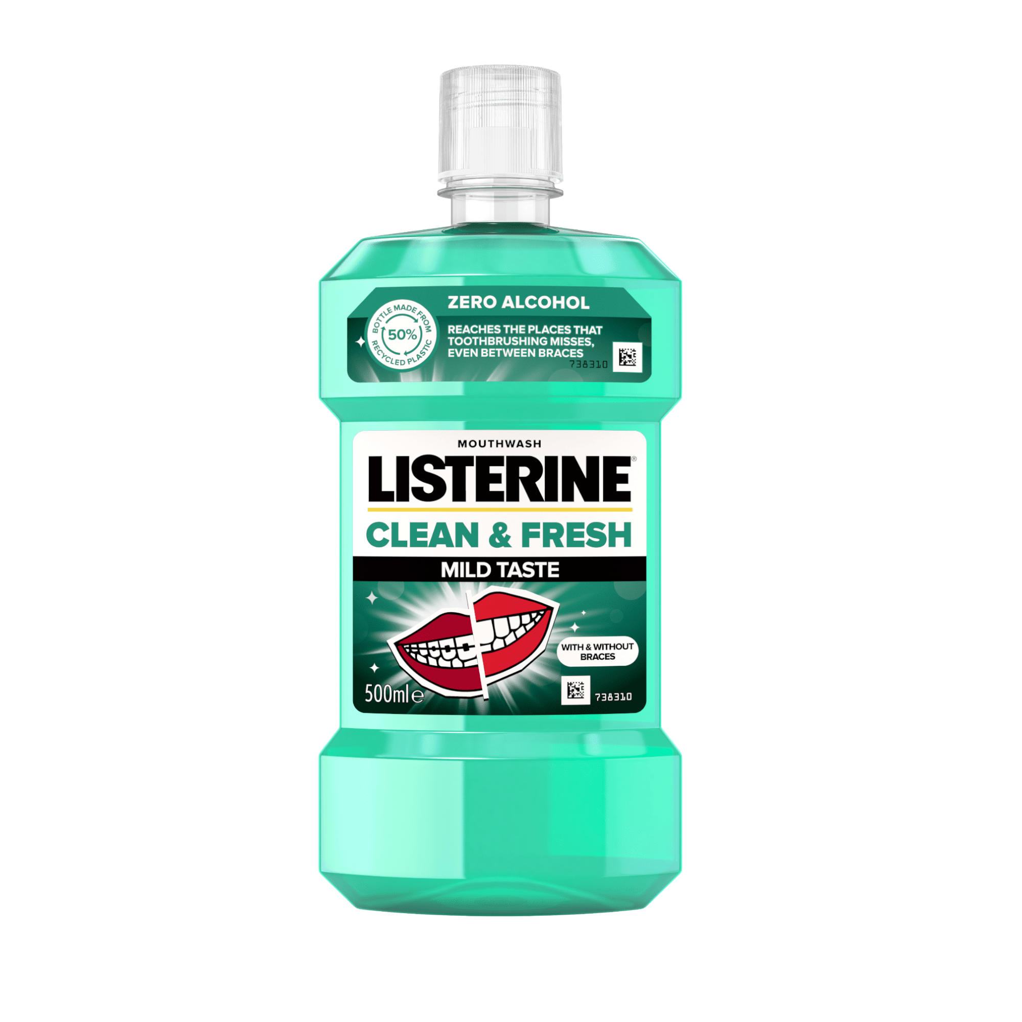 LISTERINE burnos skalavimo skystis CLEAN & FRESH 500 ml LISTERINE burnos skalavimo skystis CLEAN & FRESH 500 ml
