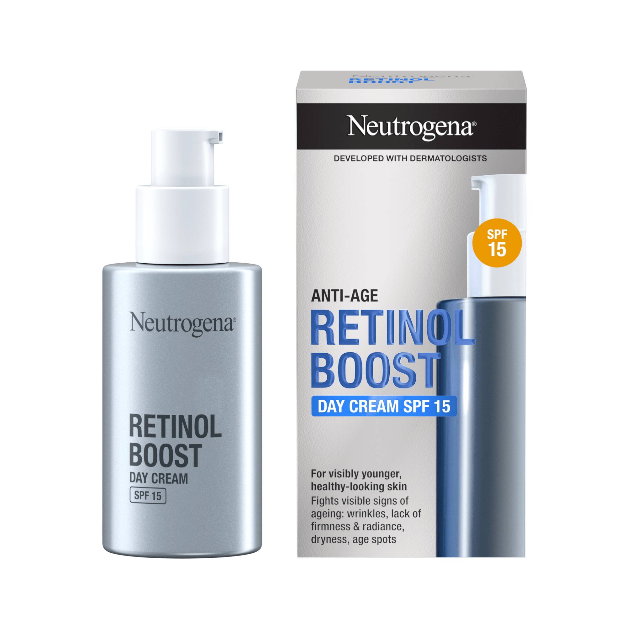 NEUTROGENA dieninis kremas RETINOL BOOST, SPF15, 50 ml