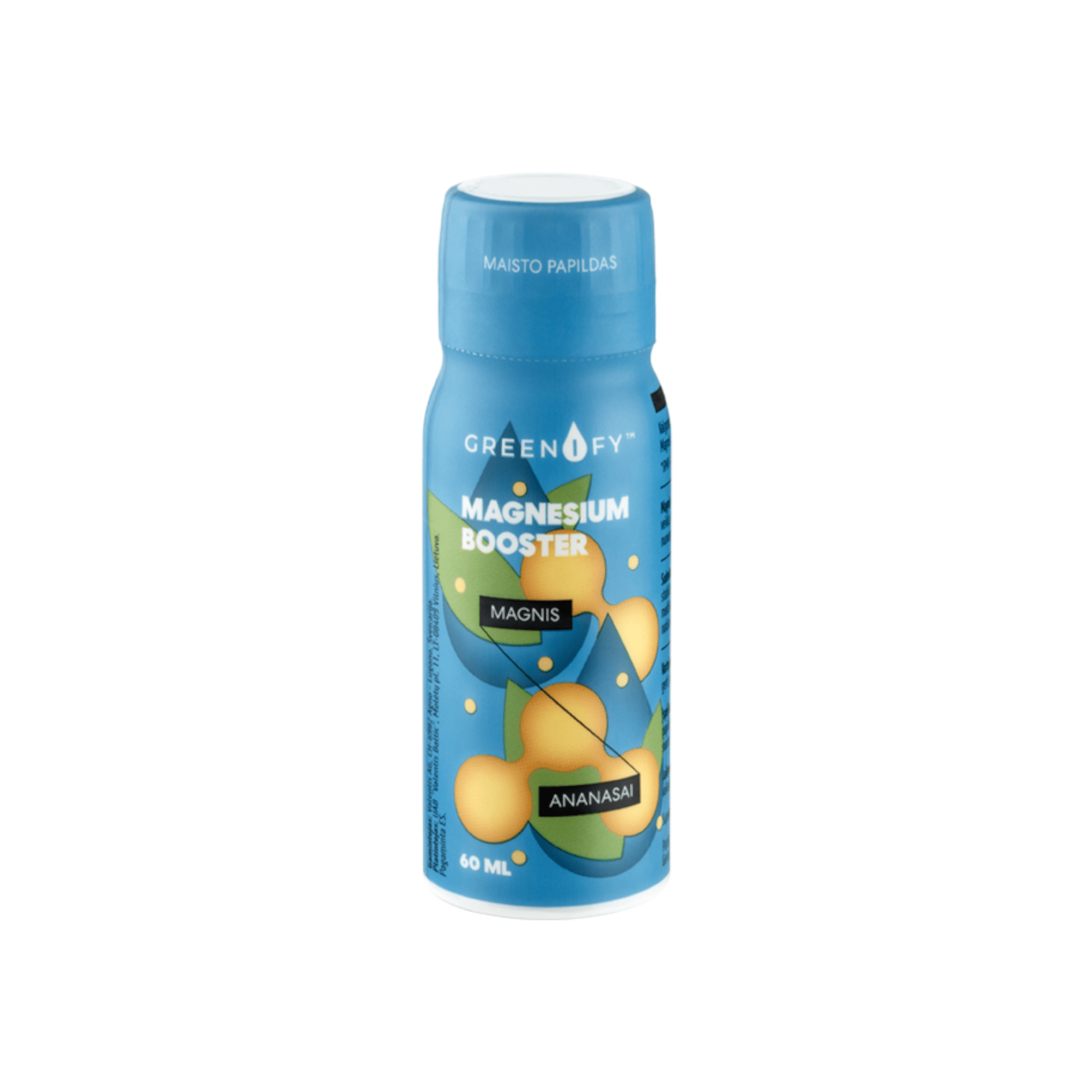 GREENIFY raumenims, nervų sistemai MAGNESIUM BOOSTER 60 ml