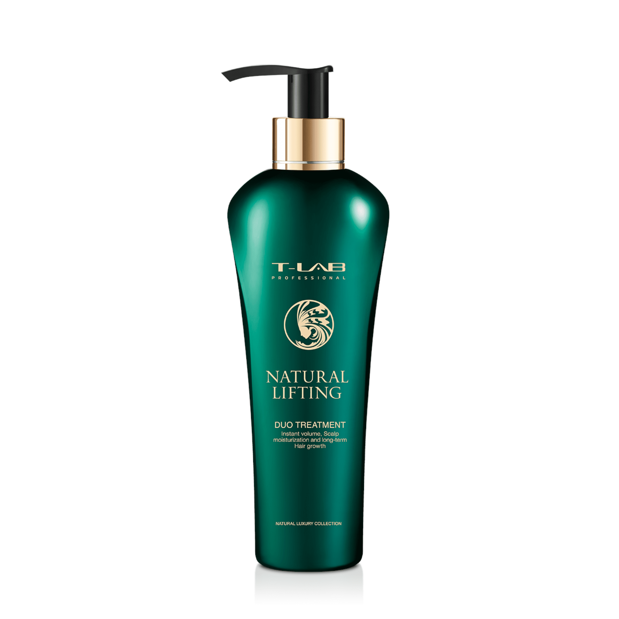 T-LAB Professional natūraliai plaukus nuo šaknų pakeliantis kondicionierius - kaukė NATURAL LIFTING DUO TREATMENT 300 ml
