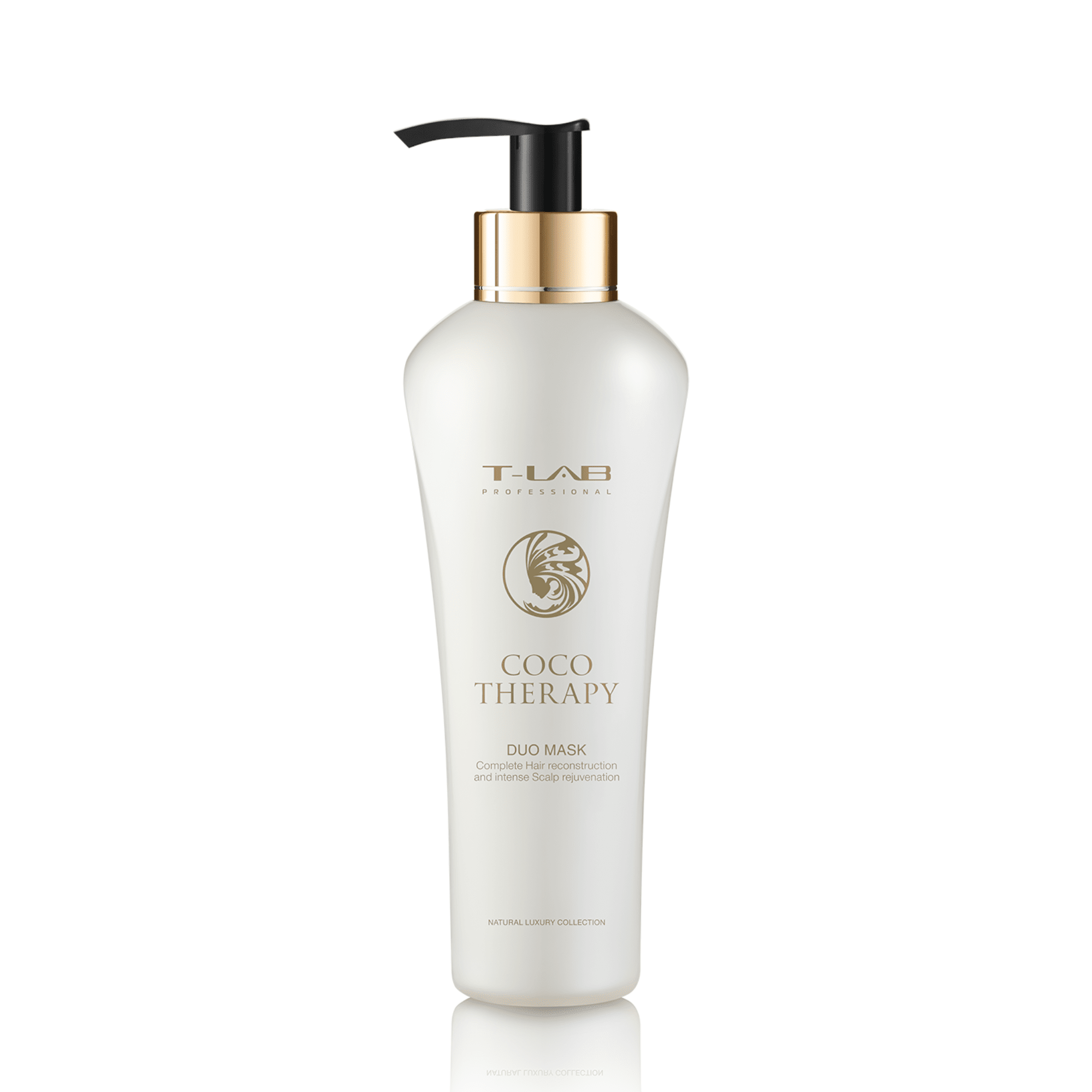 T-LAB Professional sausų ir pažeistų plaukų kaukė COCO THERAPY DUO MASK  300 ml