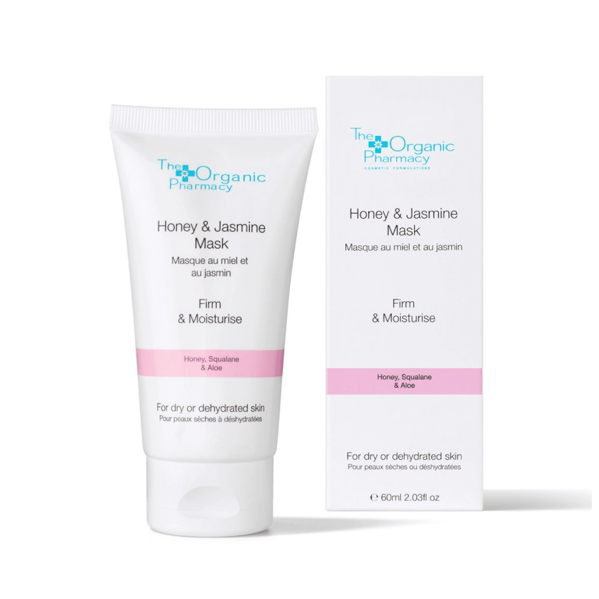 THE ORGANIC PHARMACY medaus ir jazminų veido kaukė 60 ml