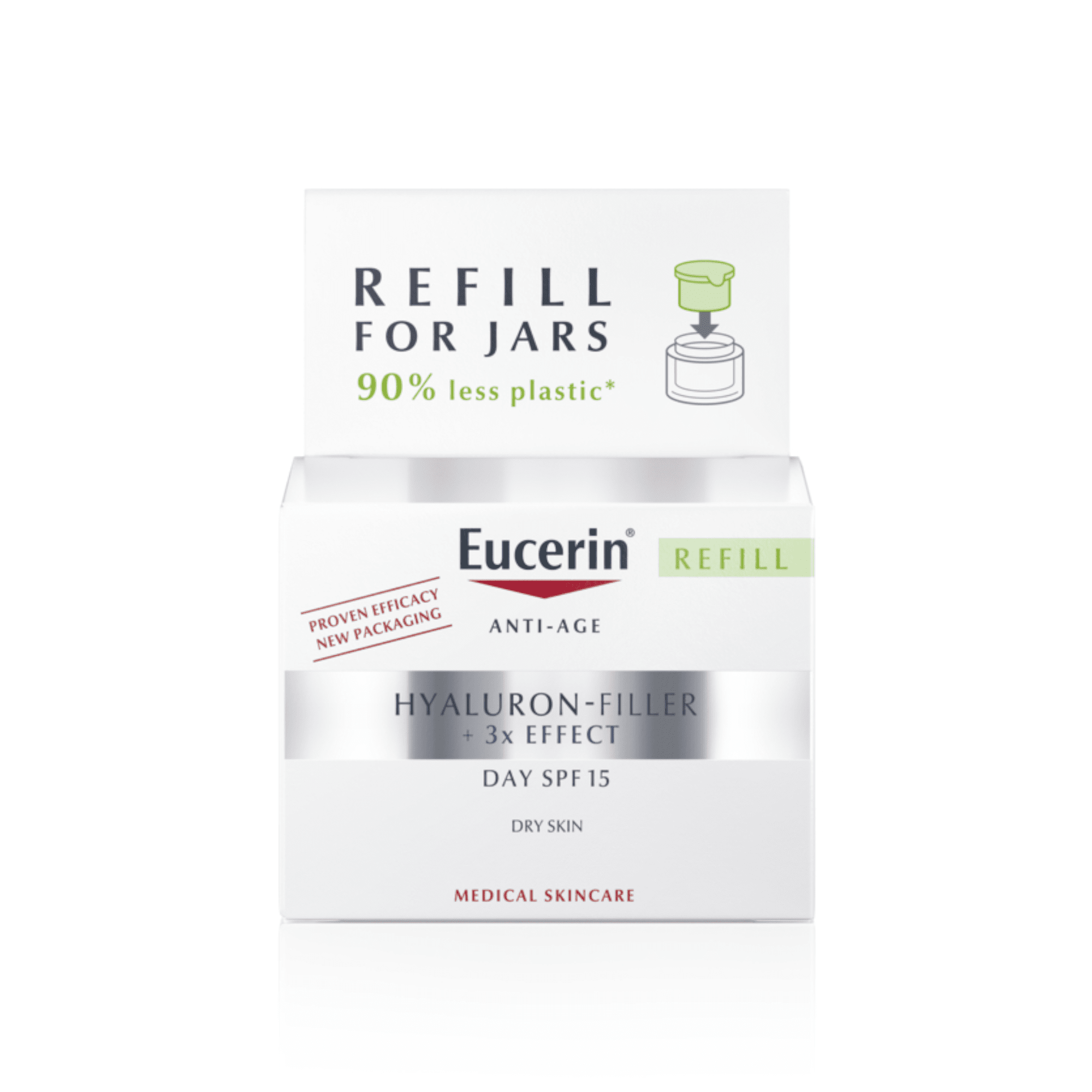 EUCERIN dieninio kremo sausai odai HYALURON papildymo pakuotė 50 ml