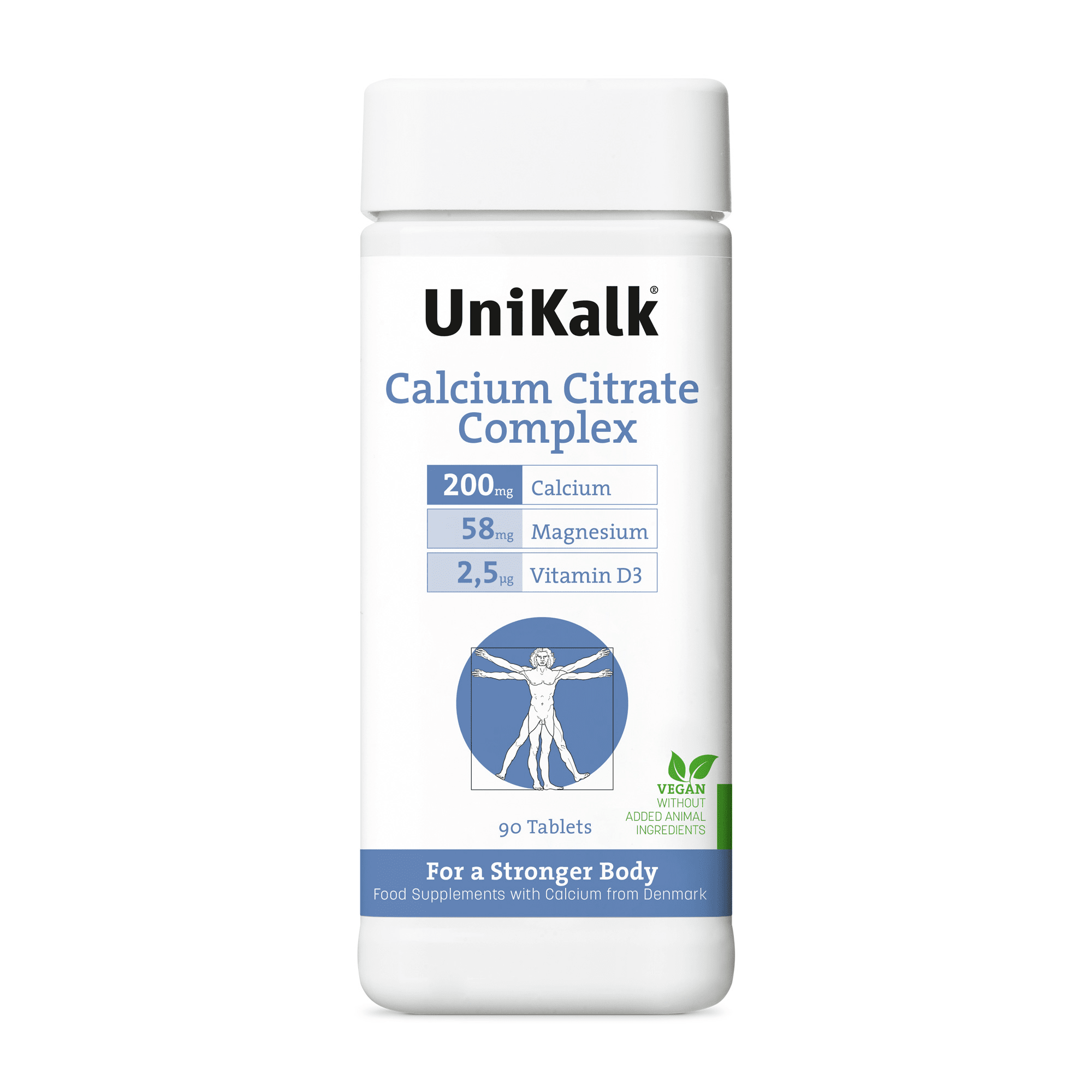 Unikalk kapsulės CALCIUM CITRATE COMPLEX + D, N90