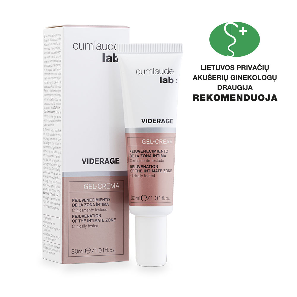CUMLAUDE Lab gelinis kremas intymios srities odai VIDERAGE, 30 ml