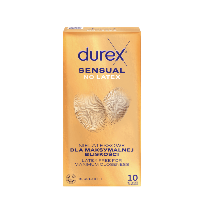 DUREX prezervatyvai SENSUAL no Latex, 10 vnt.