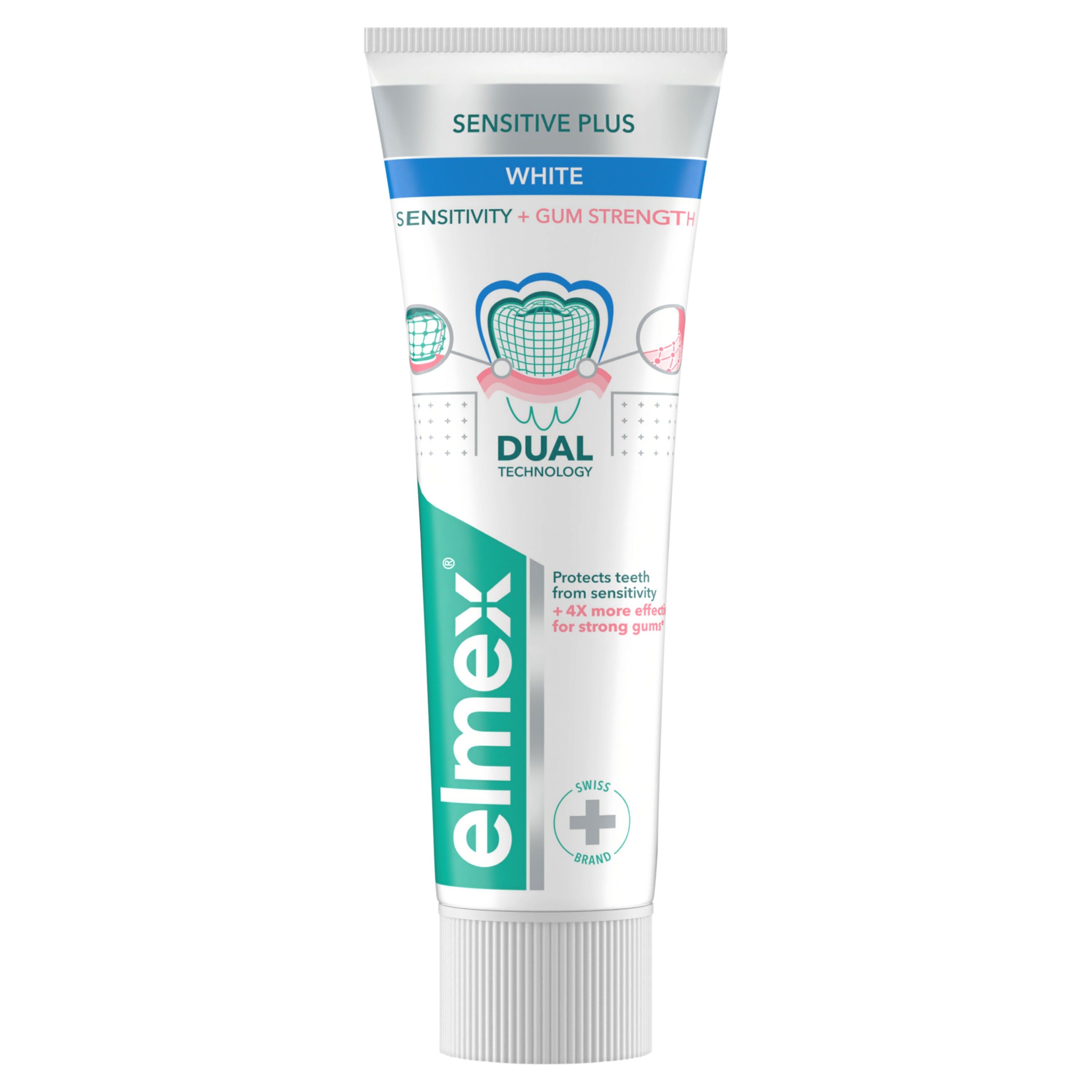ELMEX dantų pasta Sensitive Plus Sensitive+Gum Gentle White, 75 ml