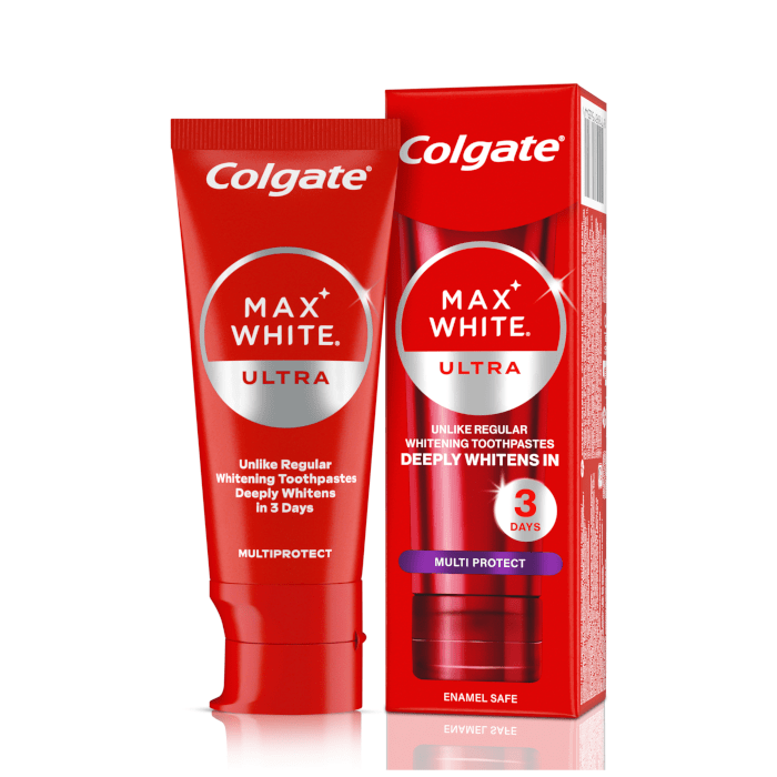 COLGATE, dantų pasta, Max White Ultra Multi protect, 50 ml