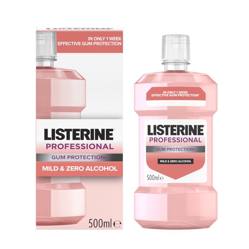 LISTERINE Professional Gum Protection burnos skalavimo skystis,500ml, 500 ml