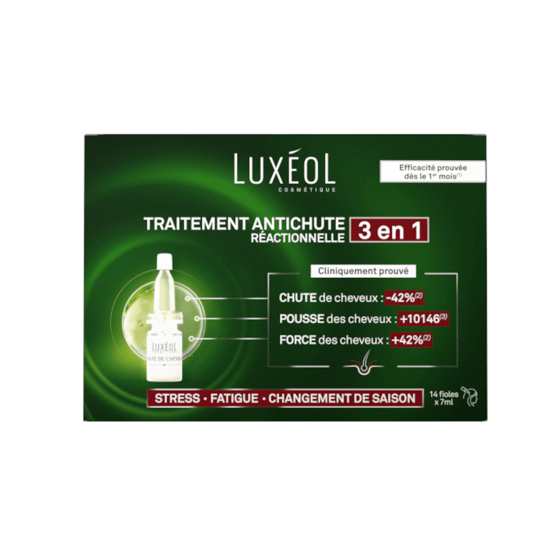 LUXEOL ampulės reaktyviam plaukų slinkimui, 14 ampulių