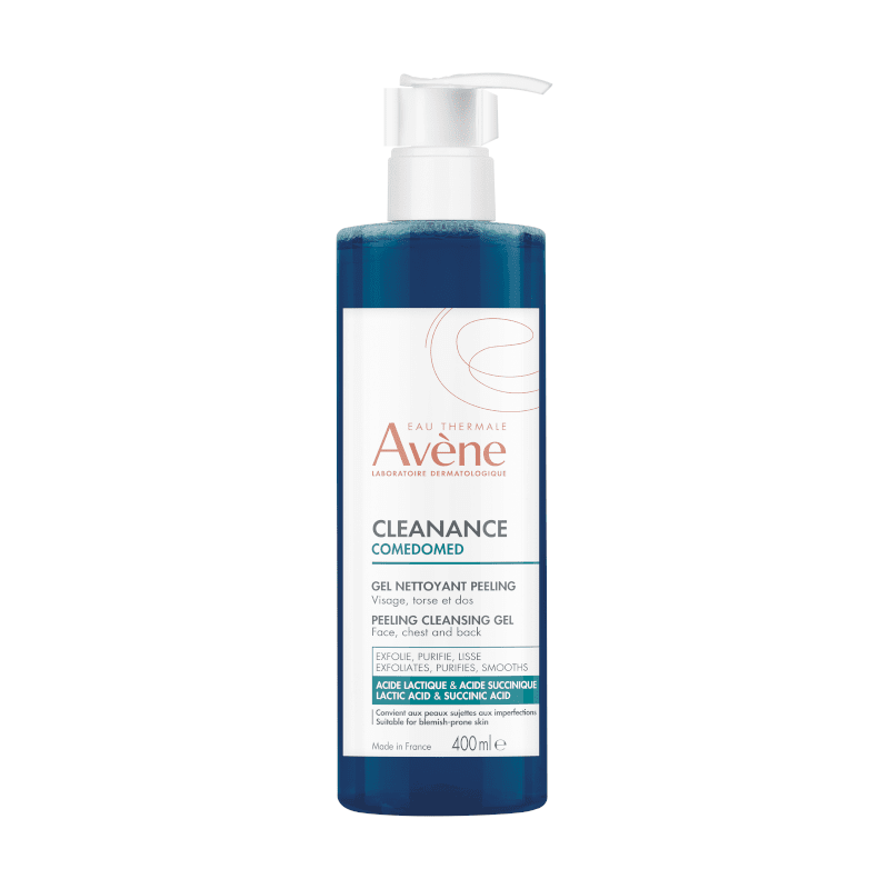 EAU THERMALE AVENE šveičiamasis prausiamasis gelis riebiai, į aknę linkusiai odai CLEANANCE COMEDOMED, 400 ml