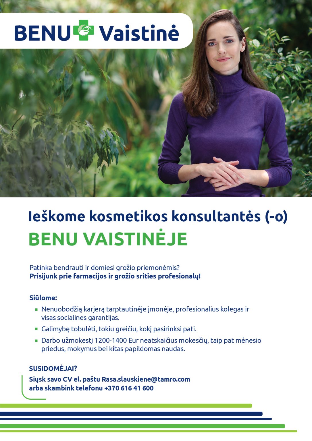 Ieškome kosmetikos konsultantės