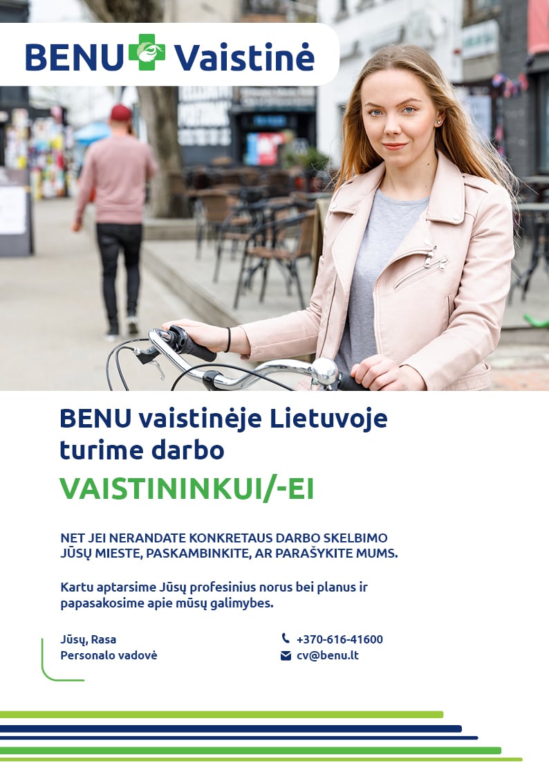 Ieškome vaistininkų